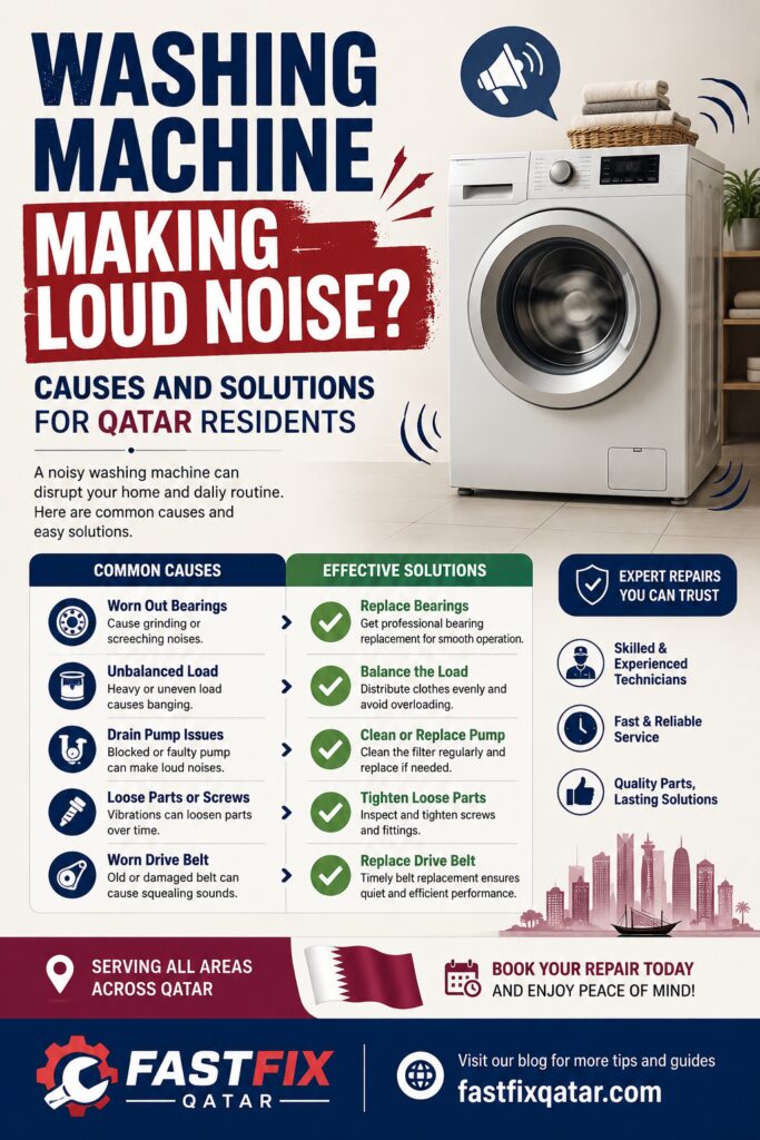 Washing machine making loud noise 2 Washing Machine Loud Noise Qatar