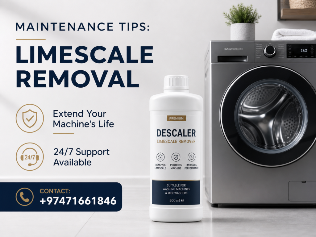 How to Remove Limescale from your Washing Machine in Qatar