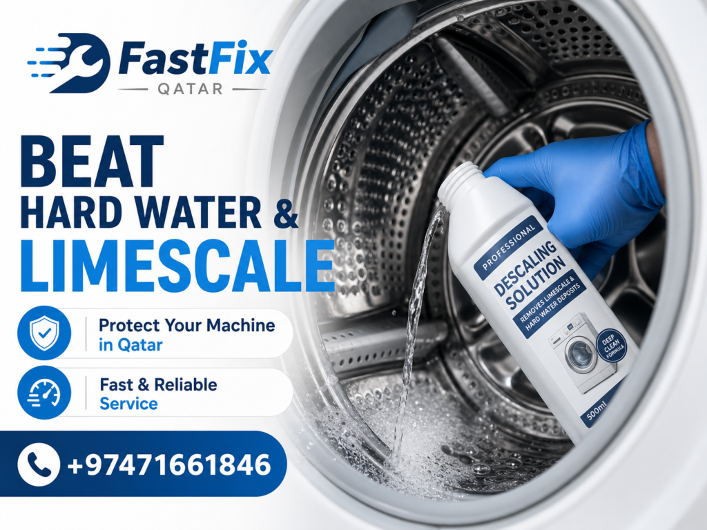 How to Remove Limescale from your Washing Machine in Qatar