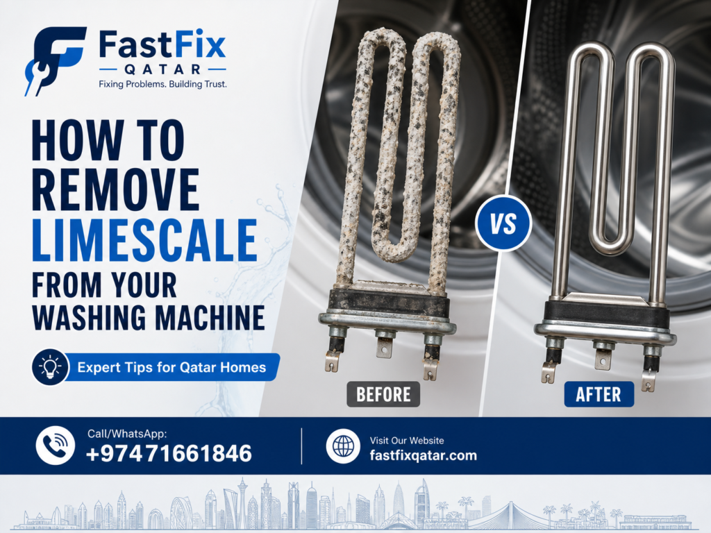 How to Remove Limescale from your Washing Machine in Qatar